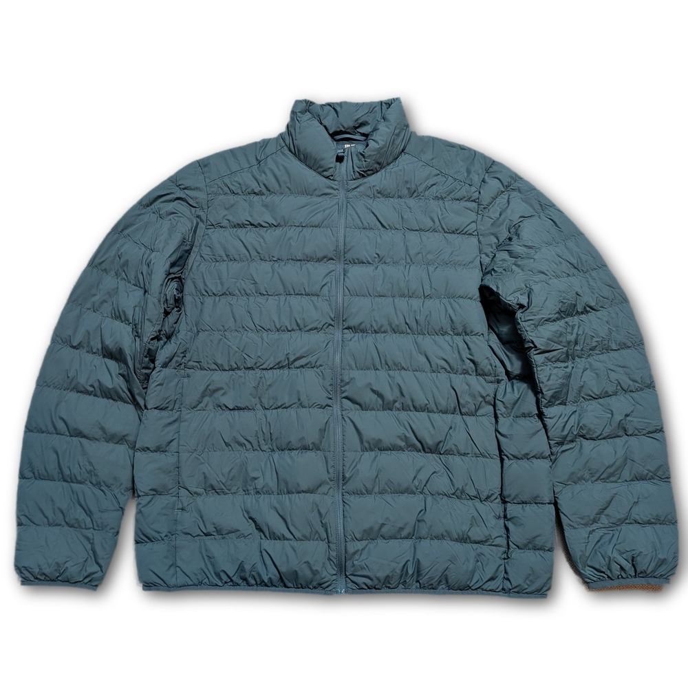 UNIQLO Womens XL Teal Down Puffer Jacket Nylon Regular Casual Travel Activewear